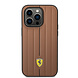 Ferrari Ferrari iPhone 14 Pro Back cover coque - Embossed Stripes - Camel Ferrari Ferrari iPhone 14 Pro Back cover coque - Embossed Stripes - Camel