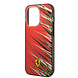 Ferrari Ferrari iPhone 14 Pro Back cover case - Double Layer Grass Print - Red Ferrari Ferrari iPhone 14 Pro Back cover case - Double Layer Grass Print - Red