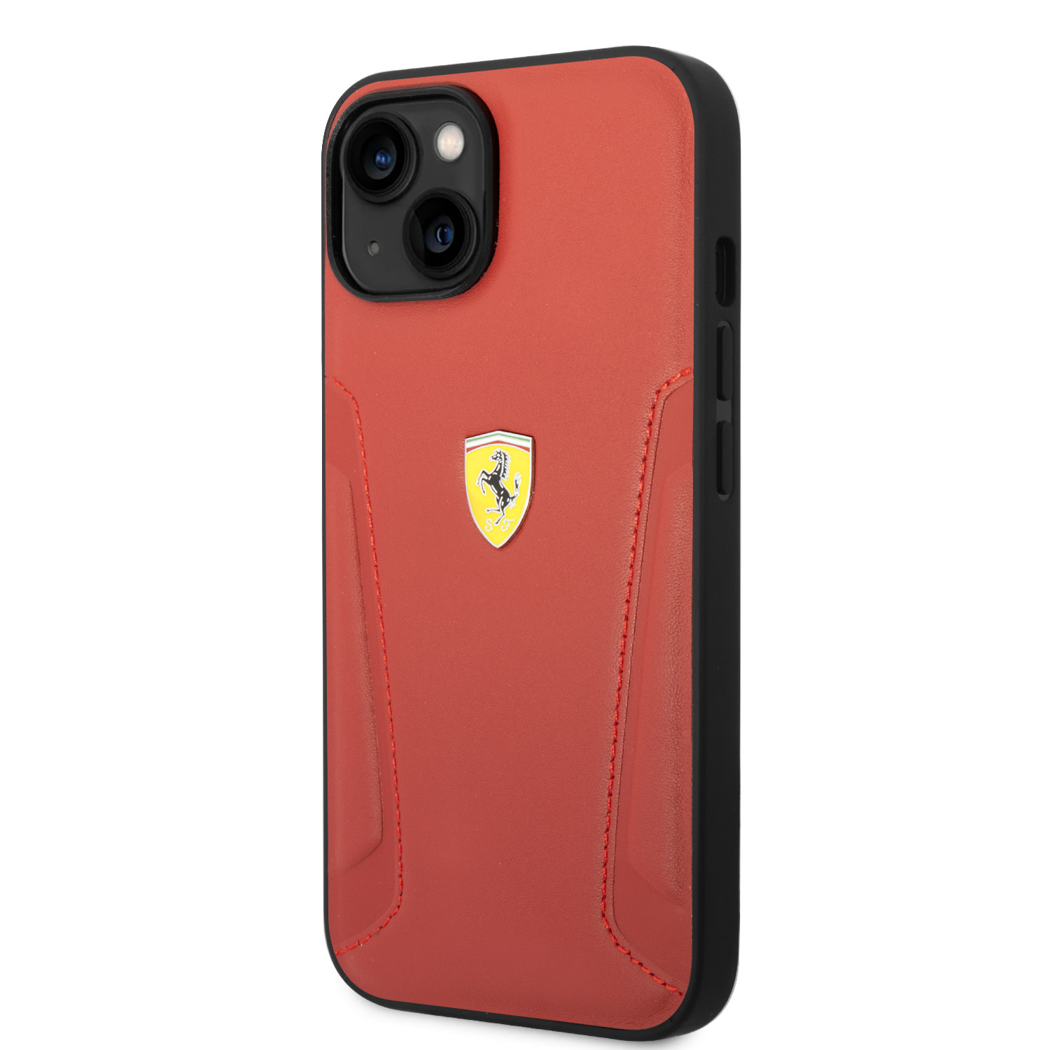 Ferrari Ferrari iPhone 14 Plus & 15 Plus Backcover hoesje - Hot Stamped Sides - Rood, foto 2 van 6