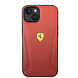 Ferrari Ferrari iPhone 14 Plus & 15 Plus Backcover hoesje - Hot Stamped Sides - Rood Ferrari Ferrari iPhone 14 Plus & 15 Plus Backcover hoesje - Hot Stamped Sides - Rood