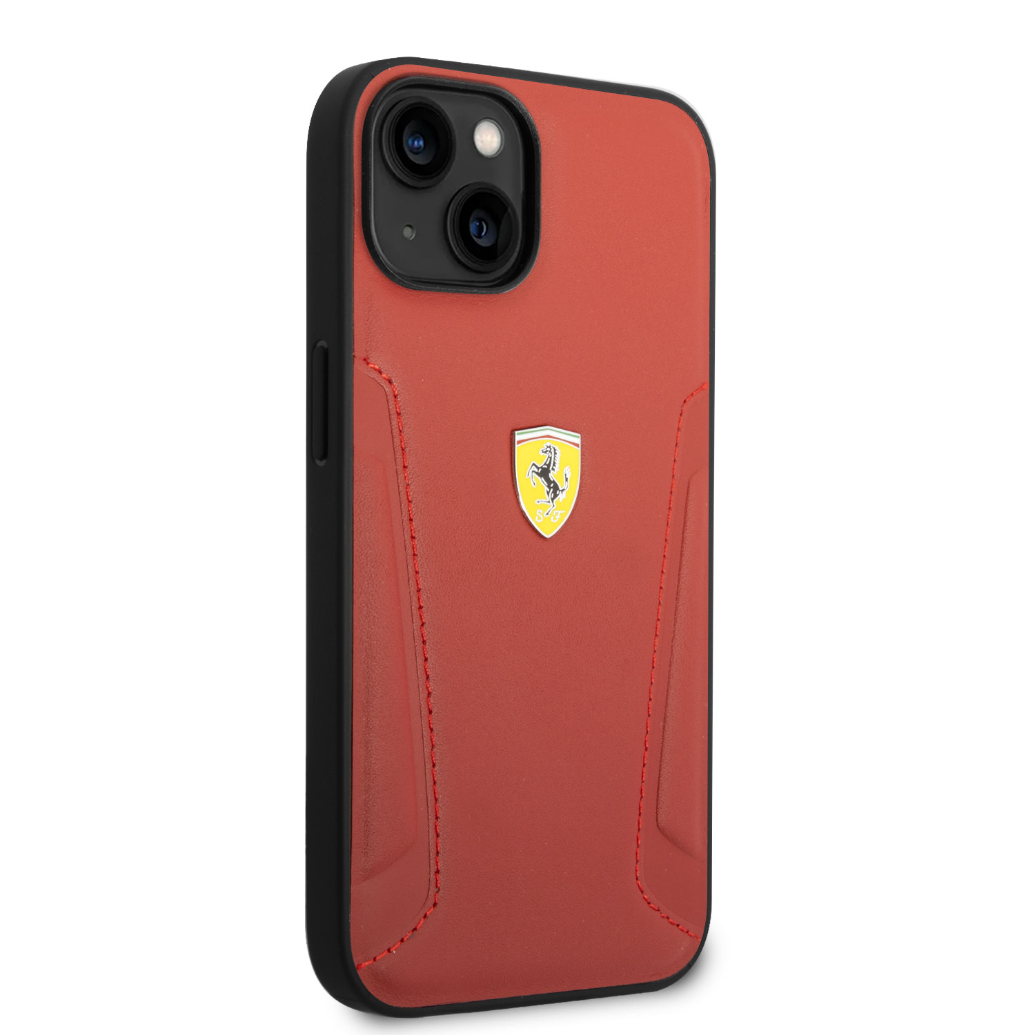 Ferrari Ferrari iPhone 14 Plus & 15 Plus Backcover hoesje - Hot Stamped Sides - Rood, foto 4 van 6