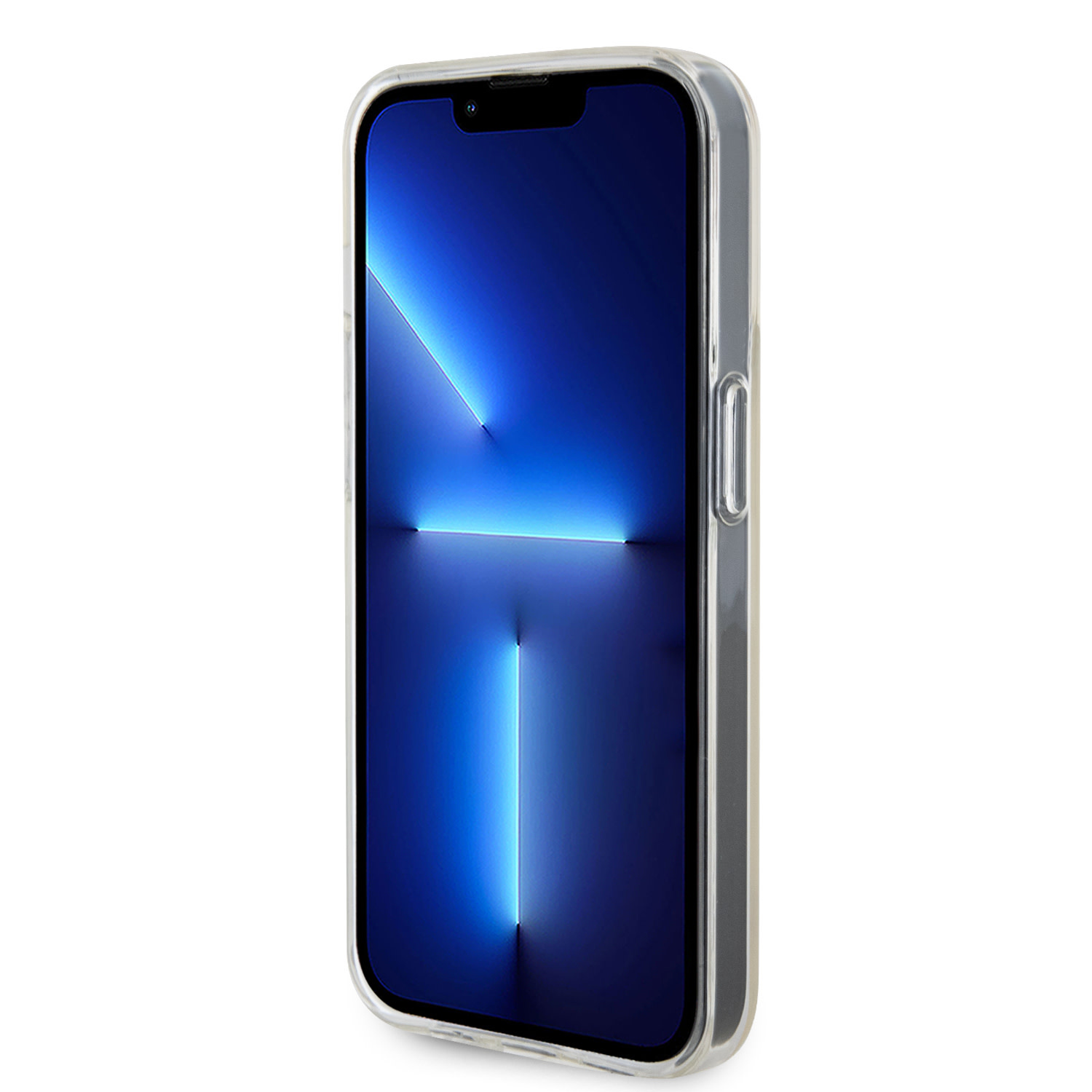 Guess Guess iPhone 15 Pro Backcover hoesje - Faceted Mirror Disco Pattern - Iridescent, foto 5 van 6