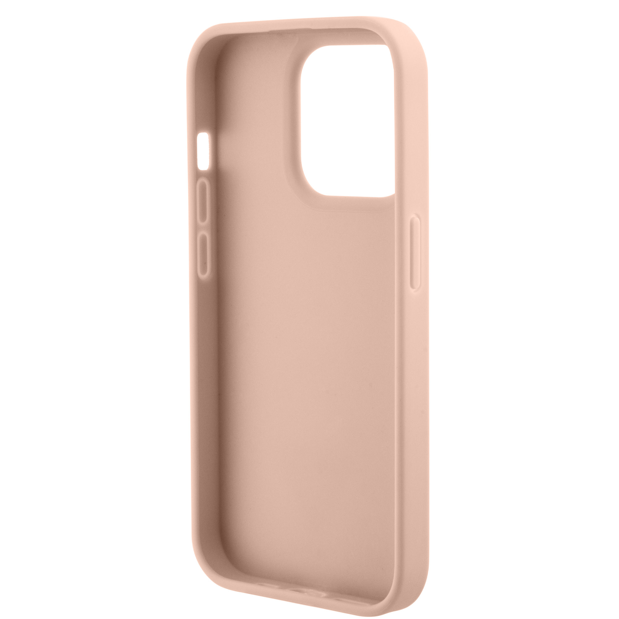 Guess Guess iPhone 15 Pro Backcover hoesje - Croco - Triangle Logo - Roze, foto 5 van 6