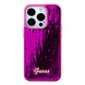 Guess Guess iPhone 15 Pro Back cover case - Sequin Script - Metal Logo - Fuchsia Guess Guess iPhone 15 Pro Back cover case - Sequin Script - Metal Logo - Fuchsia