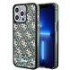 Guess Guess iPhone 15 Pro Max Backcover hoesje - Liquid Glitter - 4G Pattern - Groen Guess Guess iPhone 15 Pro Max Backcover hoesje - Liquid Glitter - 4G Pattern - Groen
