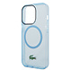 Lacoste Lacoste iPhone 15 Pro Backcover hoesje - Magsafe Transparent Case - Blauw