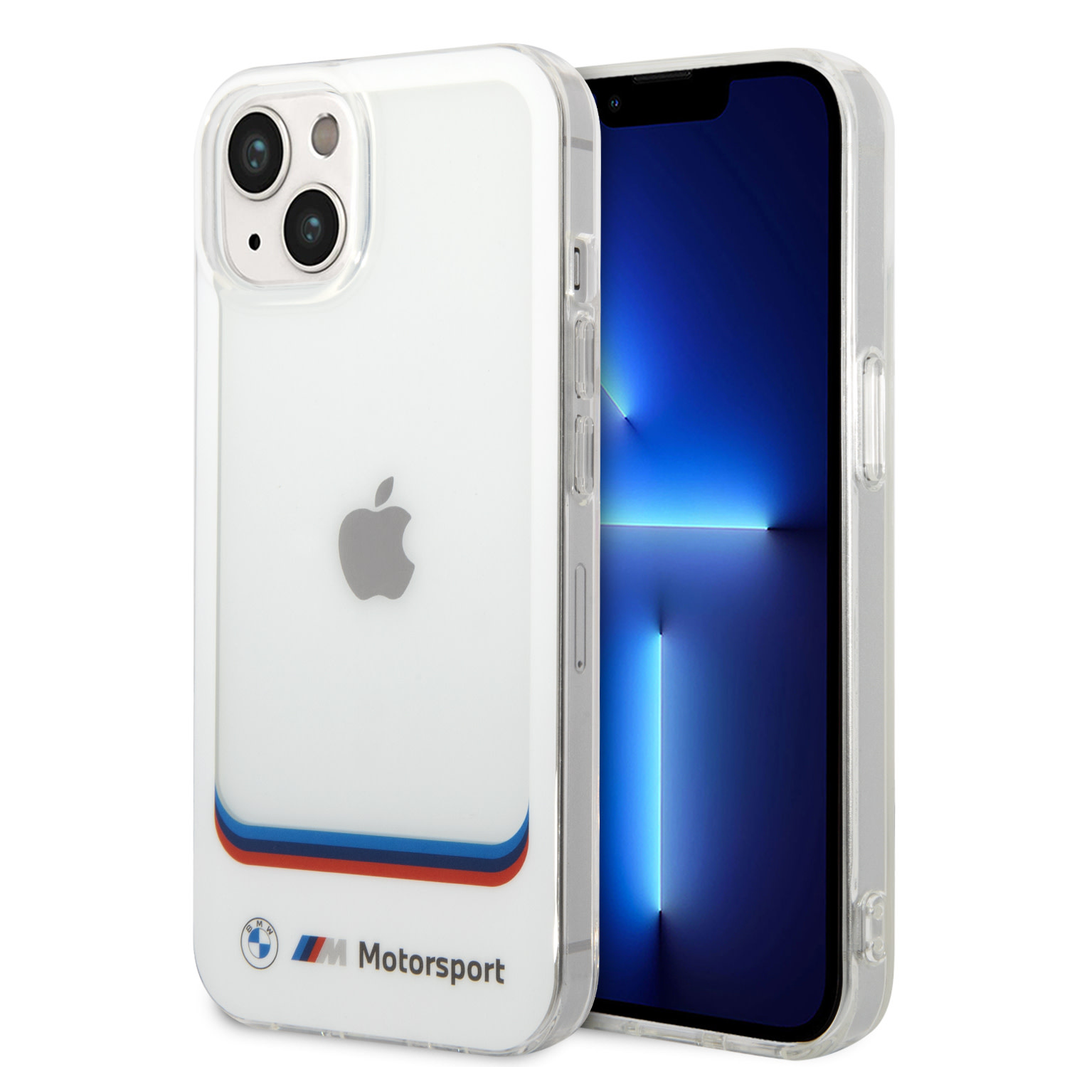 BMW BMW iPhone 14 Plus & 15 Plus Backcover hoesje - IML Big Square - Printed Bottom Logo - Wit