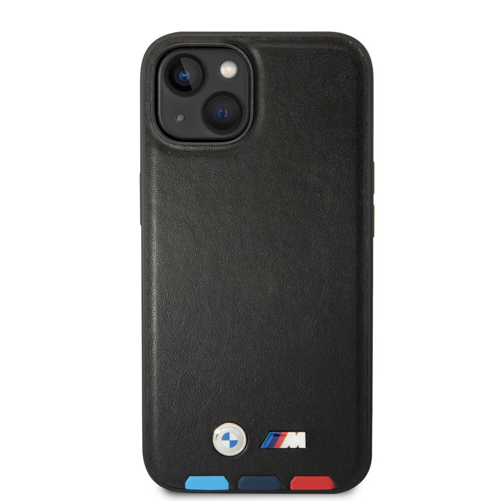 BMW BMW iPhone 14 Plus & 15 Plus Back cover coque - M Collection - Tricolor - Noir BMW BMW iPhone 14 Plus & 15 Plus Back cover coque - M Collection - Tricolor - Noir
