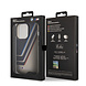 BMW BMW iPhone 15 Pro Back-Cover hul - IML - Tricolor Stripes - Translucent Zones - Schwarz BMW BMW iPhone 15 Pro Back-Cover hul - IML - Tricolor Stripes - Translucent Zones - Schwarz