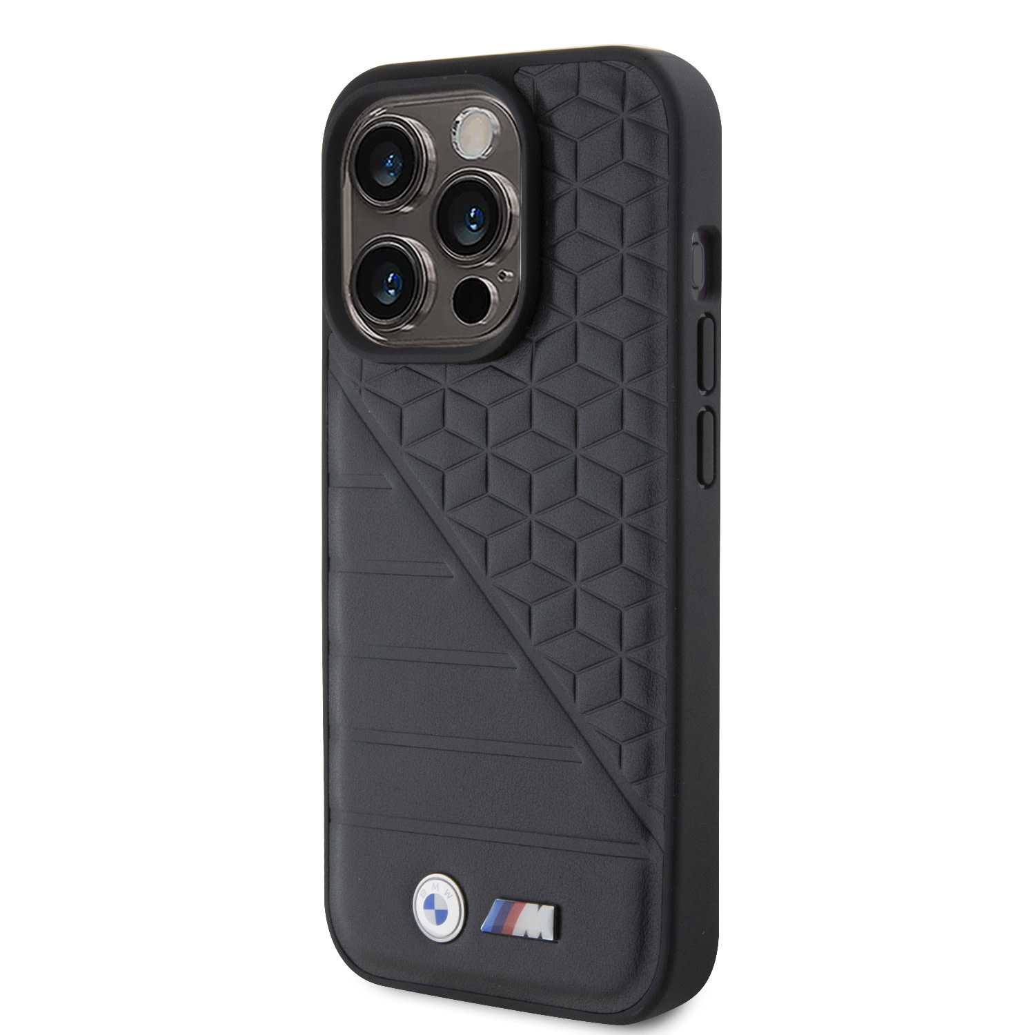 BMW BMW iPhone 15 Pro Backcover hoesje - M Collection - Hot Stamp & BI Pattern - Zwart, foto 2 van 6