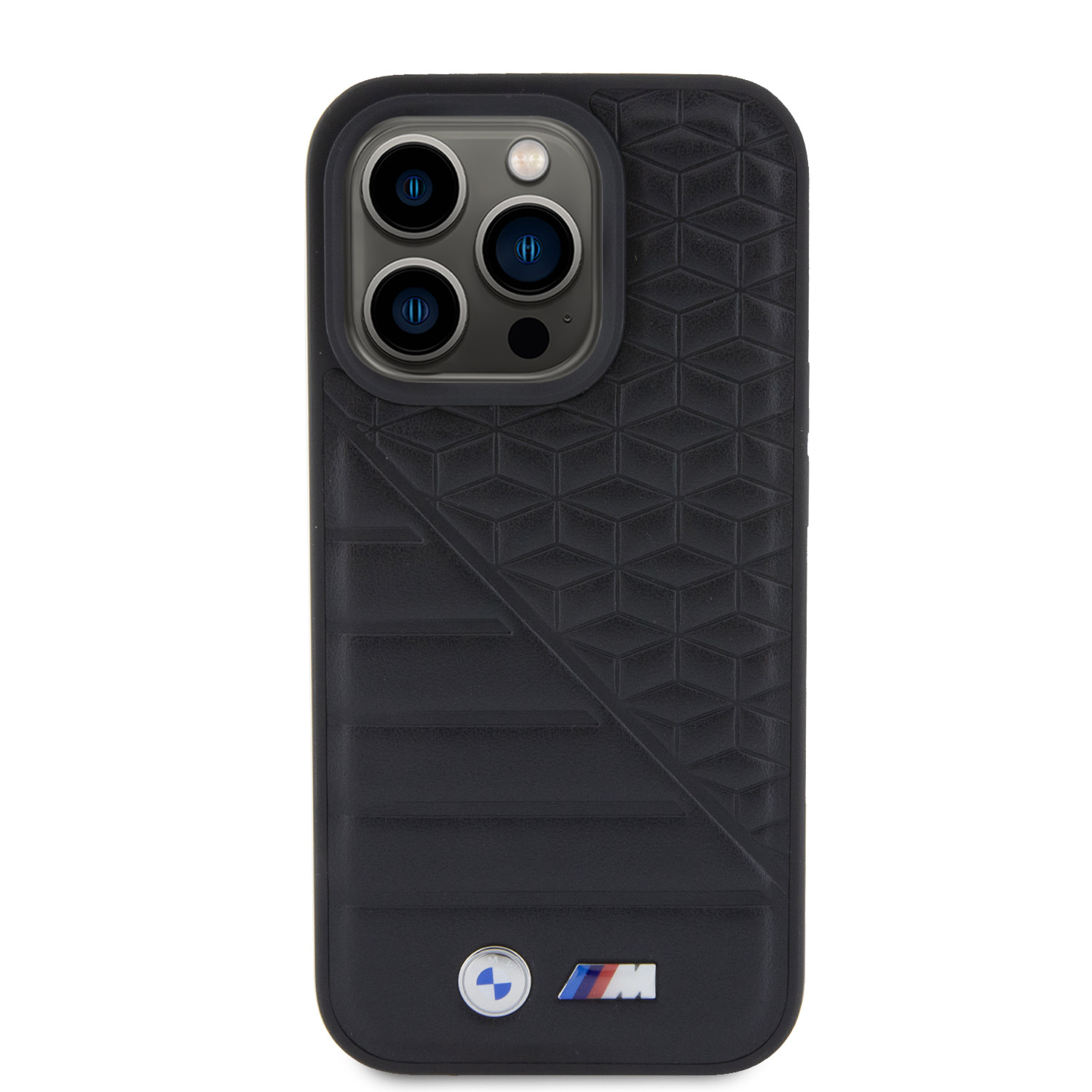 BMW BMW iPhone 15 Pro Backcover hoesje - M Collection - Hot Stamp & BI Pattern - Zwart, foto 3 van 6