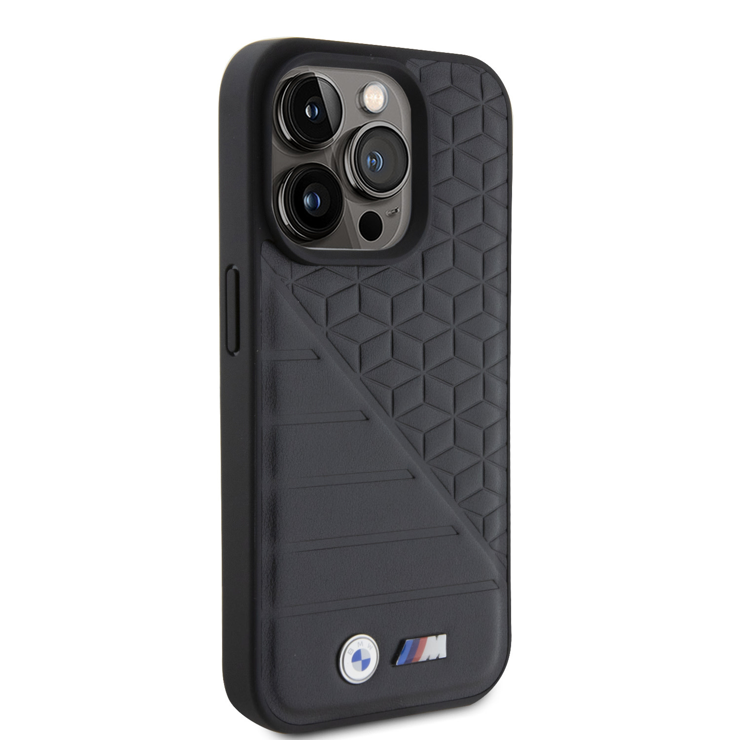 BMW BMW iPhone 15 Pro Backcover hoesje - M Collection - Hot Stamp & BI Pattern - Zwart, foto 4 van 6