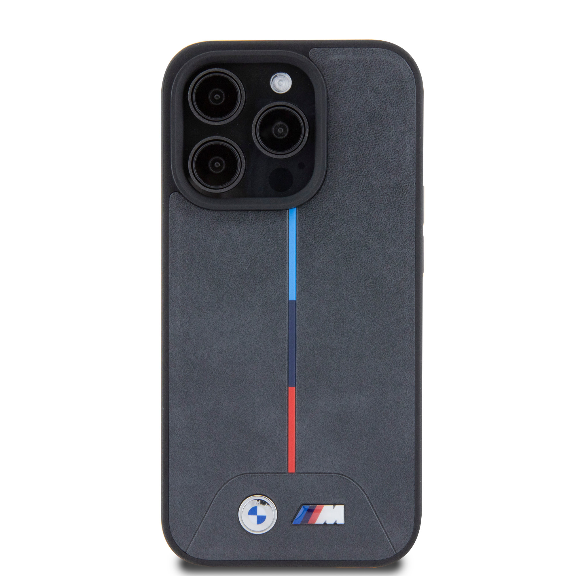 BMW BMW iPhone 15 Pro Backcover hoesje - Quilted Tricolor Pattern - Grijs, foto 4 van 6