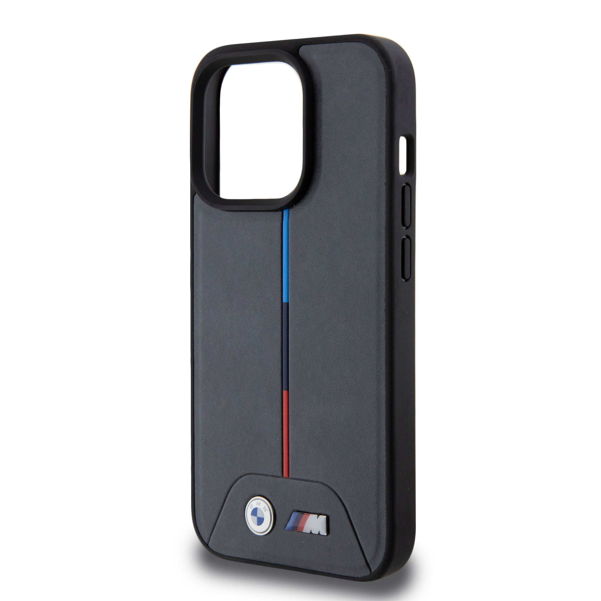 BMW BMW iPhone 15 Pro Backcover hoesje - Quilted Tricolor Pattern - Grijs, foto 5 van 6