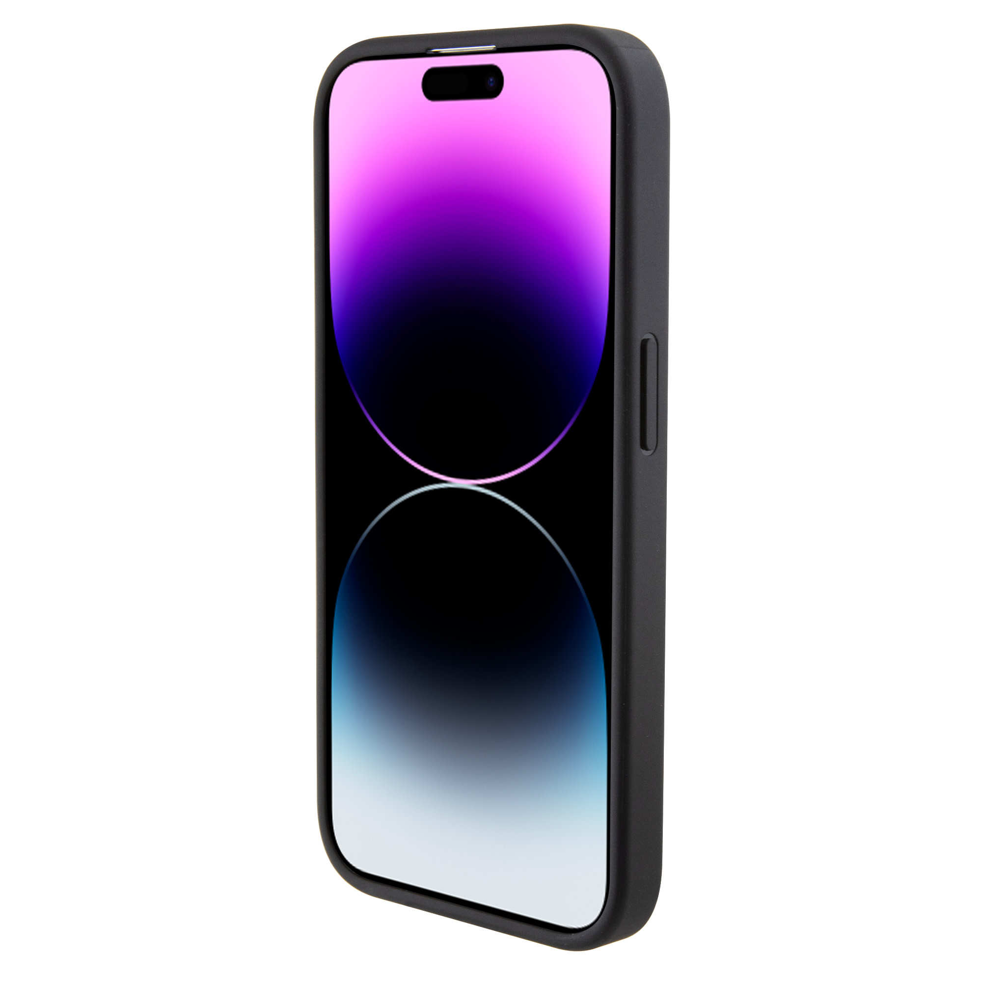 BMW BMW iPhone 15 Pro Backcover hoesje - Blue Dots Pattern - Zwart, foto 5 van 6