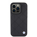 BMW BMW iPhone 15 Pro Back cover case - Quilted Pattern - Black BMW BMW iPhone 15 Pro Back cover case - Quilted Pattern - Black