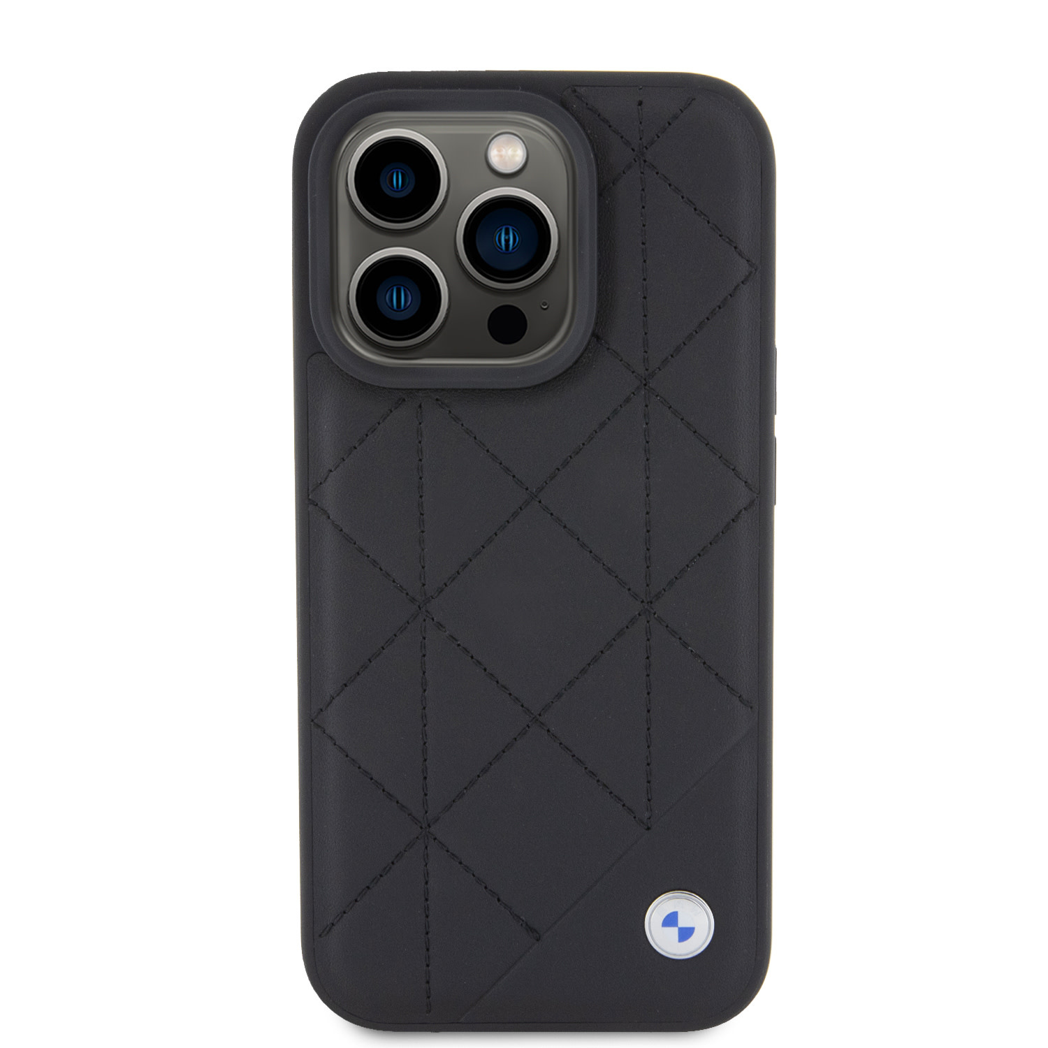 BMW BMW iPhone 15 Pro Backcover hoesje - Quilted Pattern - Zwart, foto 3 van 6