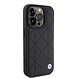 BMW BMW iPhone 15 Pro Back cover case - Quilted Pattern - Black BMW BMW iPhone 15 Pro Back cover case - Quilted Pattern - Black