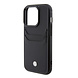 BMW BMW iPhone 15 Pro Back-Cover hul - Leather Card Slot - Schwarz BMW BMW iPhone 15 Pro Back-Cover hul - Leather Card Slot - Schwarz