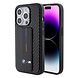 BMW BMW iPhone 15 Pro Backcover hoesje - Gripstand - Carbon Print - Zwart BMW BMW iPhone 15 Pro Backcover hoesje - Gripstand - Carbon Print - Zwart