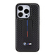 BMW BMW iPhone 15 Pro Backcover hoesje - Gripstand - Carbon Print - Zwart BMW BMW iPhone 15 Pro Backcover hoesje - Gripstand - Carbon Print - Zwart