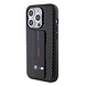 BMW BMW iPhone 15 Pro Backcover hoesje - Gripstand - Carbon Print - Zwart BMW BMW iPhone 15 Pro Backcover hoesje - Gripstand - Carbon Print - Zwart