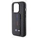 BMW BMW iPhone 15 Pro Backcover hoesje - Gripstand - Carbon Print - Zwart BMW BMW iPhone 15 Pro Backcover hoesje - Gripstand - Carbon Print - Zwart