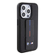 BMW BMW iPhone 15 Pro Backcover hoesje - Gripstand - Carbon Print - Zwart BMW BMW iPhone 15 Pro Backcover hoesje - Gripstand - Carbon Print - Zwart