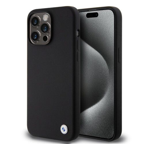 BMW BMW iPhone 15 Pro Max Back-Cover hul - Metal Logo - Schwarz