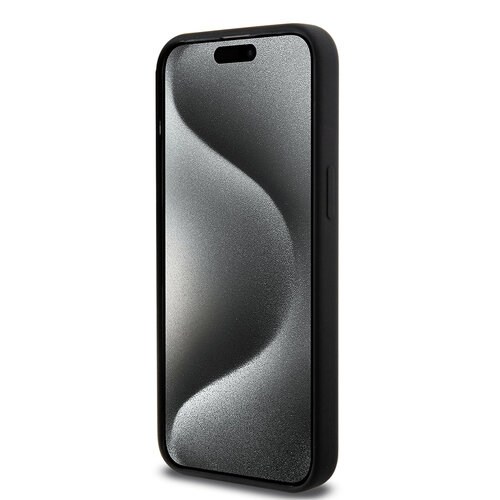 BMW BMW iPhone 15 Pro Max Back-Cover hul - Metal Logo - Schwarz