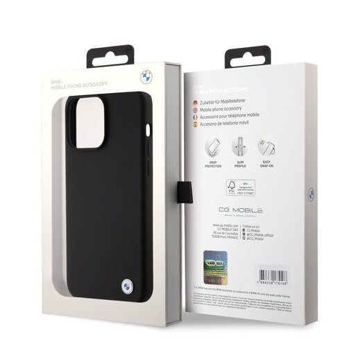 BMW BMW iPhone 15 Pro Max Back-Cover hul - Metal Logo - Schwarz