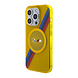BMW BMW iPhone 15 Pro Backcover hoesje - Magsafe - M Tricolor Stripes - Geel BMW BMW iPhone 15 Pro Backcover hoesje - Magsafe - M Tricolor Stripes - Geel