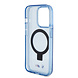 BMW BMW iPhone 15 Pro Back cover coque - Magsafe - IML Ring Stand - Bleu BMW BMW iPhone 15 Pro Back cover coque - Magsafe - IML Ring Stand - Bleu