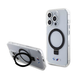 BMW BMW iPhone 15 Pro Backcover hoesje - Magsafe - IML Ring Stand - Transparant BMW BMW iPhone 15 Pro Backcover hoesje - Magsafe - IML Ring Stand - Transparant