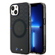 BMW BMW iPhone 15 Plus & 14 Plus Backcover hoesje - Magsafe - M Pattern - Grijs BMW BMW iPhone 15 Plus & 14 Plus Backcover hoesje - Magsafe - M Pattern - Grijs