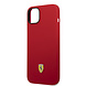 Ferrari Ferrari iPhone 14 Plus & 15 Plus Back-Cover hul - Liquid Silicone - Black Camera Outline - Rot Ferrari Ferrari iPhone 14 Plus & 15 Plus Back-Cover hul - Liquid Silicone - Black Camera Outline - Rot
