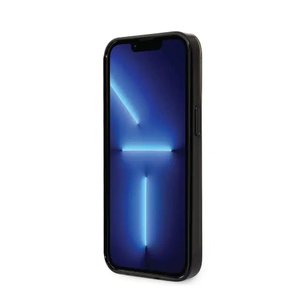 Ferrari Ferrari iPhone 14 Plus & 15 Plus Back cover coque - Double Layer Grass Print - Noir Ferrari Ferrari iPhone 14 Plus & 15 Plus Back cover coque - Double Layer Grass Print - Noir