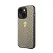 Ferrari Ferrari iPhone 14 Plus & 15 Plus Back-Cover hul - Perforated - Nylon Base - Taupe Ferrari Ferrari iPhone 14 Plus & 15 Plus Back-Cover hul - Perforated - Nylon Base - Taupe