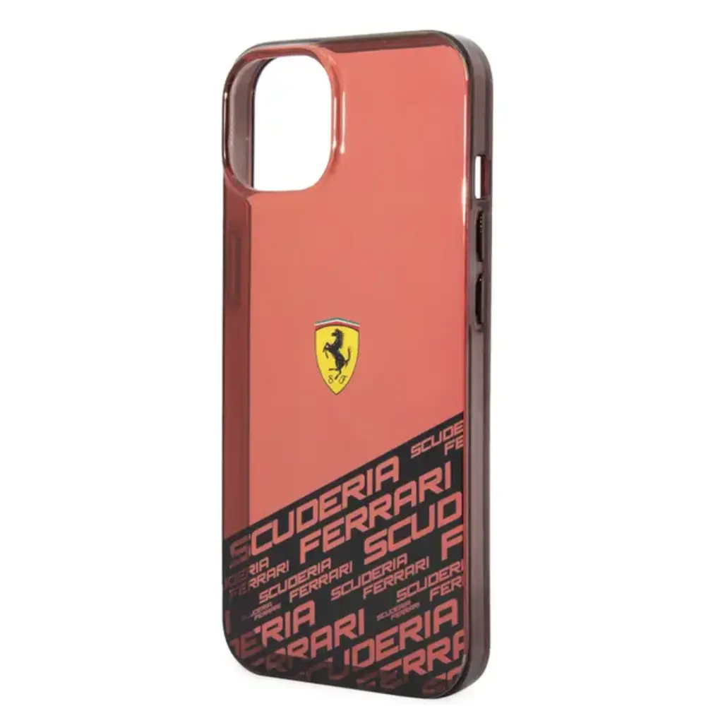 Ferrari Ferrari iPhone 14 & 13 Back cover coque - Bottom Scuderia Allover - Rouge Ferrari Ferrari iPhone 14 & 13 Back cover coque - Bottom Scuderia Allover - Rouge
