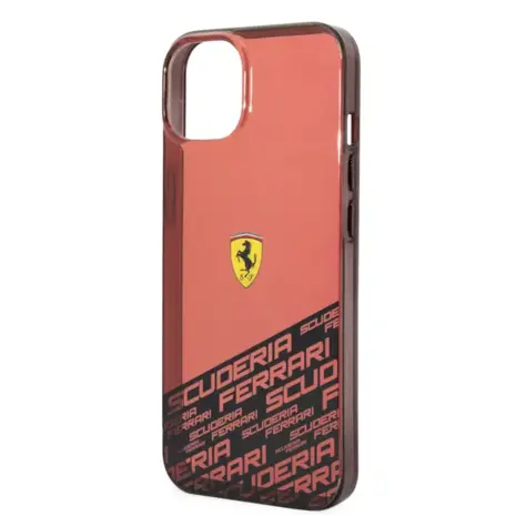 Ferrari Ferrari iPhone 14 & 13 Backcover hoesje - Bottom Scuderia Allover - Rood Ferrari Ferrari iPhone 14 & 13 Backcover hoesje - Bottom Scuderia Allover - Rood