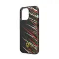 Ferrari Ferrari iPhone 14 & 13 Back-Cover hul - Double Layer Grass Print - Schwarz