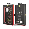 Ferrari Ferrari iPhone 14 & 13 Backcover hoesje - Double Layer Grass Print - Zwart