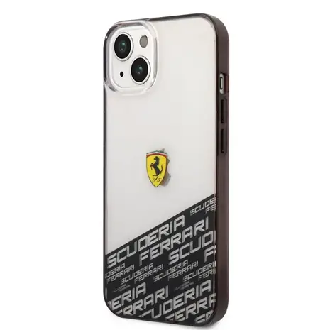 Ferrari Ferrari iPhone 14 & 13 Back cover coque - Bottom Scuderia Allover - Argent Ferrari Ferrari iPhone 14 & 13 Back cover coque - Bottom Scuderia Allover - Argent