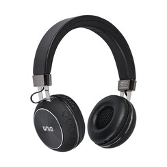 UNIQ Wireless Headphone Deep Bass - Round Shape - Black
