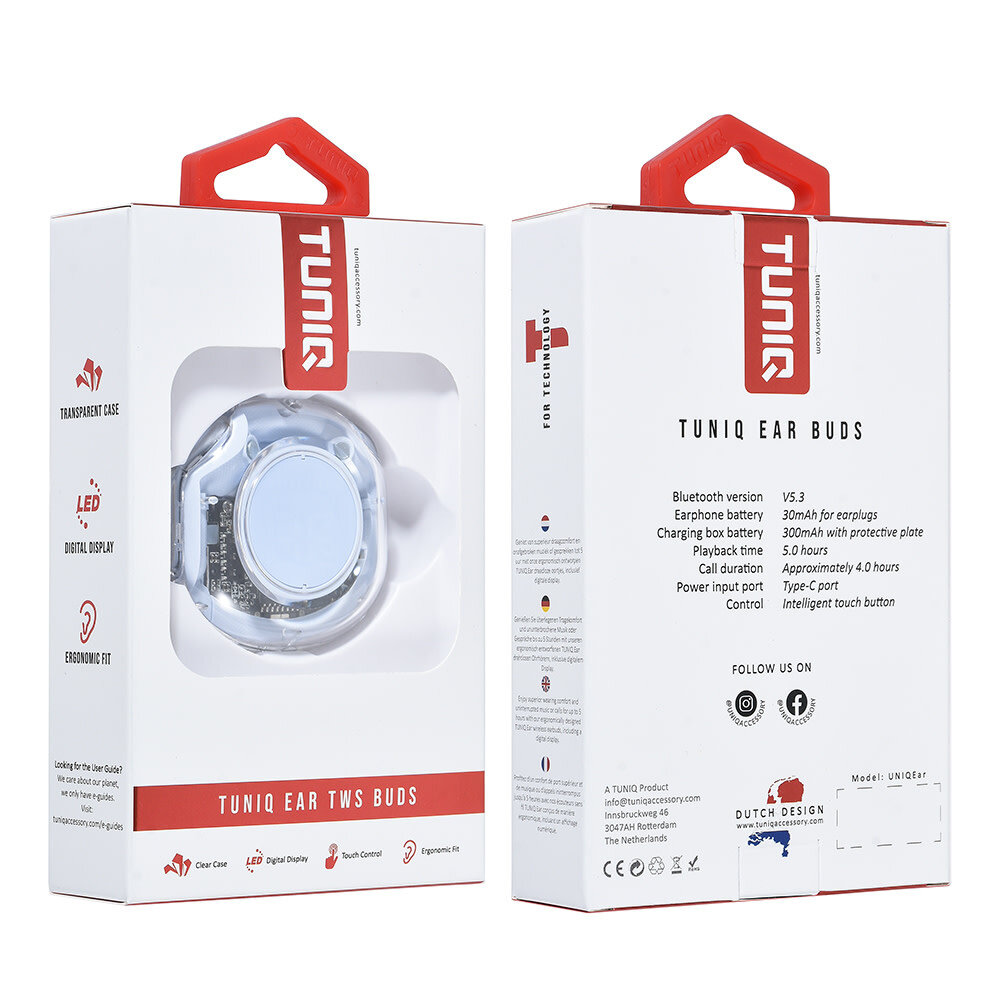 TUNIQ TUNIQ Ear Wireless Earplugs - Blue TUNIQ TUNIQ Ear Wireless Earplugs - Blue