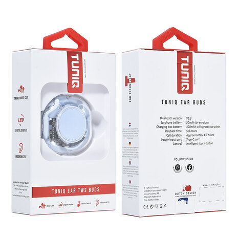 TUNIQ TUNIQ Ear Wireless Earplugs - Blue TUNIQ TUNIQ Ear Wireless Earplugs - Blue