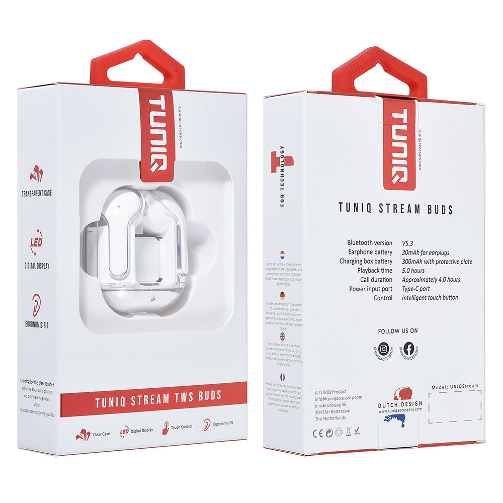 TUNIQ TUNIQ Stream Wireless Kopfhörer - Weiß TUNIQ TUNIQ Stream Wireless Kopfhörer - Weiß