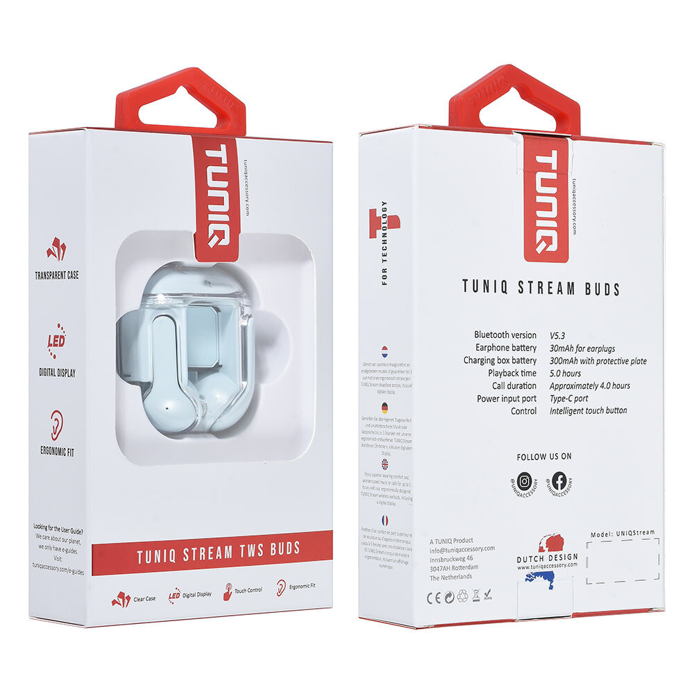 TUNIQ TUNIQ Stream Wireless Earplugs- Blue TUNIQ TUNIQ Stream Wireless Earplugs- Blue