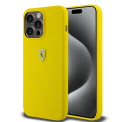 Ferrari iPhone 15 Pro Back cover case - SF All over - Yellow