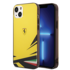 Ferrari iPhone 14 Plus & 15 Plus Back cover case - Double Layer Print - Yellow